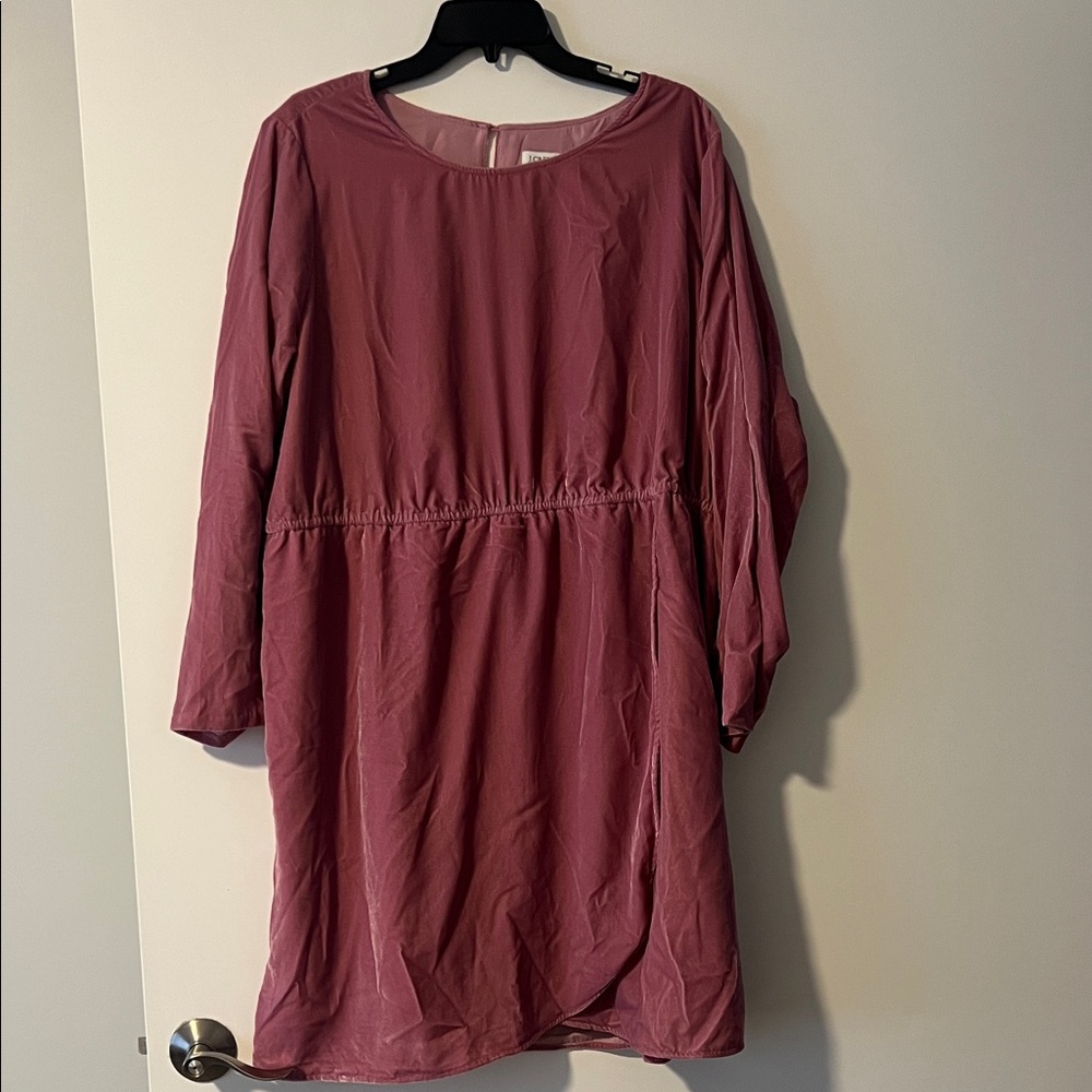 J.Crew 22 Pink Velvet Tulip Hem Mini Dress NWT JCrew Valentine